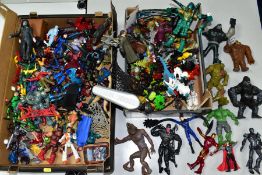 A QUANTITY OF ASSORTED MODERN ACTION FIGURES, to include Spiderman, Teenage Mutant Turtles,