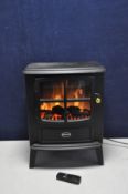 A DIMPLEX BF20N LOG BURNER EFFECT FAN HEATER with remote (PAT pass and working)