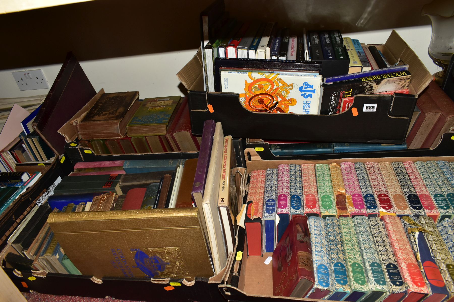 SEVEN BOXES OF HARDBACK BOOKS, including women of all Nations, volumes I & II, The Bail of public