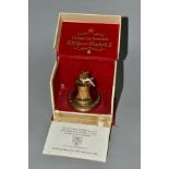 A BOXED GILLETT AND JOHNSTON BRASS CORONATION SOUVENIR ELIZABETH II 1953, in the form of a table