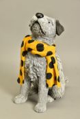 DOUGH HYDE (BRITISH 1972) 'SHABBY CHIC' a limited edition sculpture of a dog wearing a neck scarf