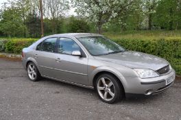 A 2003 FORD MONDEO ZETEC AUTO 5 DOOR HATCHBACK CAR in Silver, 1999cc petrol engine, automatic