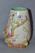 A CLARICE CLIFF NEWPORT POTTERY CO MY GARDEN VASE, mould No.989, printed and moulded marks to the