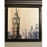 KRIS HARDY (BRITISH 1978) 'TWENTY PAST ONE, ELIZABETH TOWER' a study of Big Ben in London, no