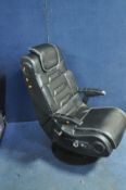 AN XROCKER LEATHER EFFECT GAMING CHAIR no power supply so untested