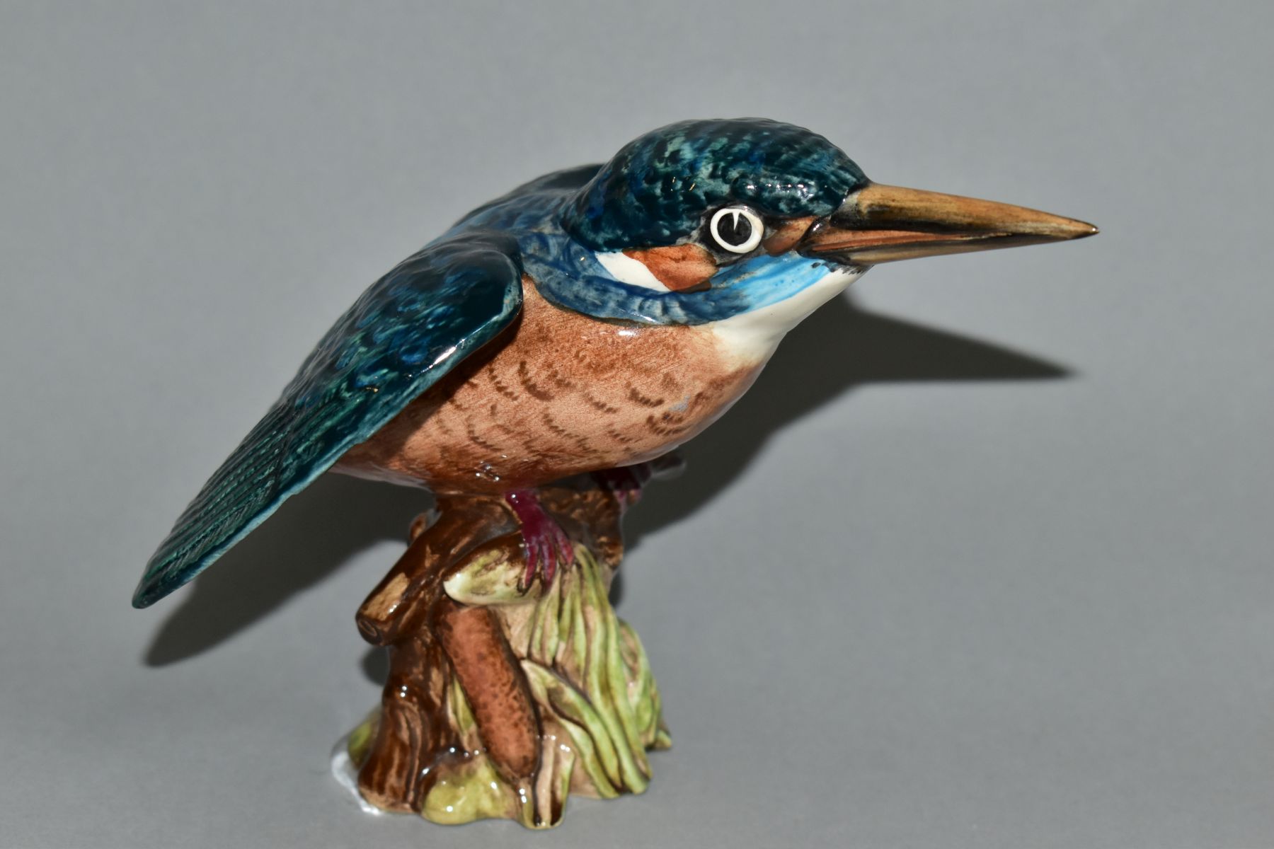 A BESWICK KINGFISHER, gloss, model no 2371, impressed and printed marks, height 12.5cm ( - Image 2 of 6