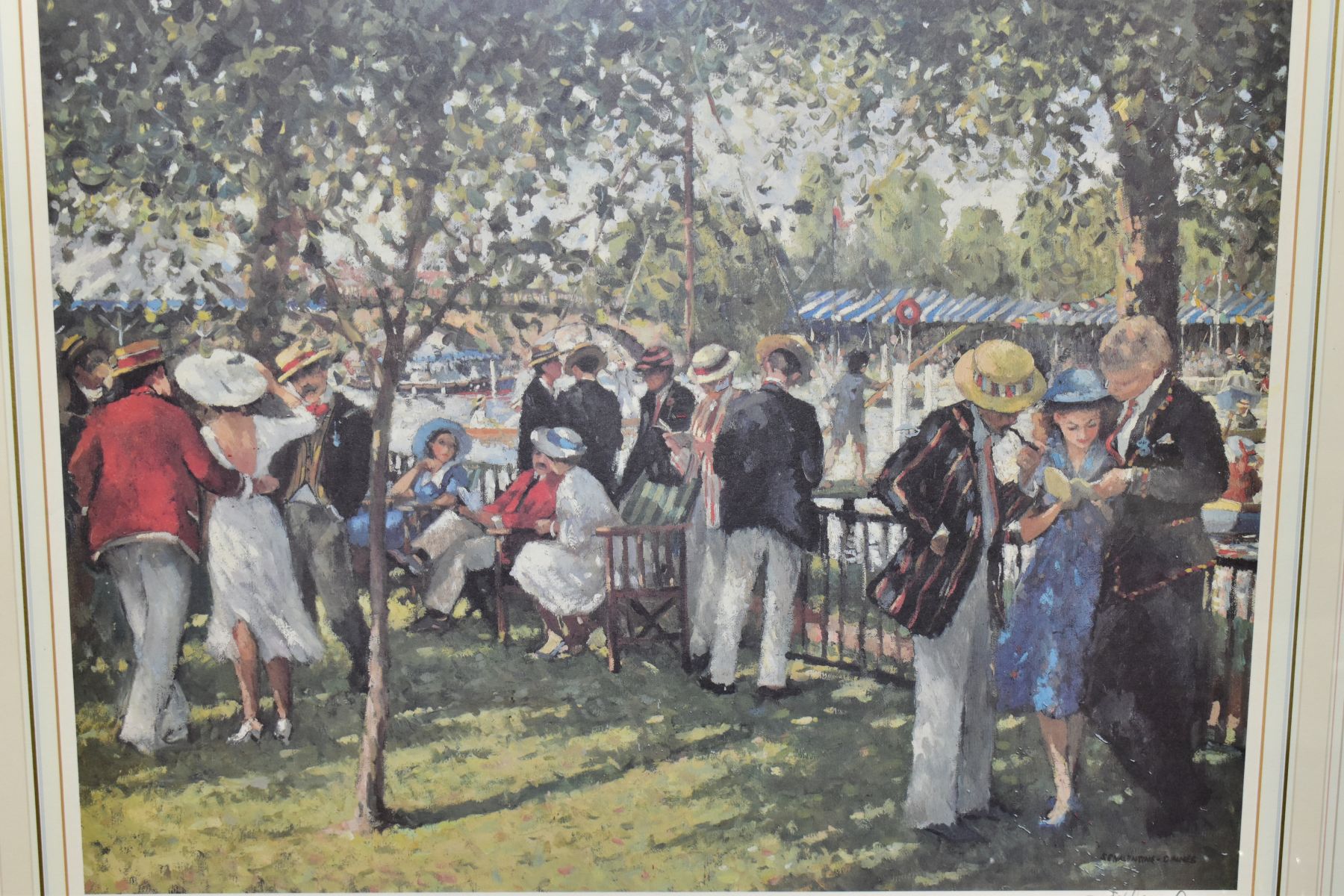 SHERREE VALENTINE DAINES (BRITISH 1959), a limited edition Henley Regatta print 213/850, signed to - Image 2 of 4