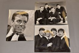 POP MUSIC PHOTOGRAPHS, three photographs, The Beatles, Gerry and the Pacemakers and Billy J