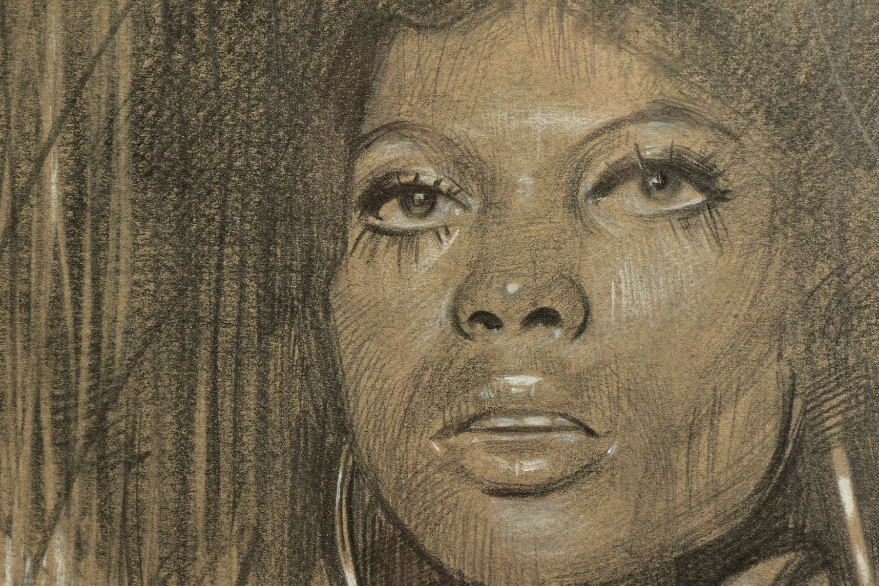 ZINSKY (BRITISH CONTEMPORARY) 'DIANA ROSS/THE SUPREMES', a monochrome portrait of the Motown - Image 5 of 7