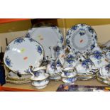 A ROYAL ALBERT 'MOONLIGHT ROSE' PATTERN DINNER AND TEA SERVICE WITH MATCHING ORNAMENTAL ITEMS,