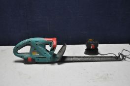 A BOSCH 41ACCU CORDLESS HEDGETRIMMER with charger and two 14.4v batteries (PAT pass and working) (
