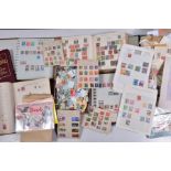 A COLLECTION OF WORLDWIDE STAMPS in five albums, box file and loose album pages, main interest in