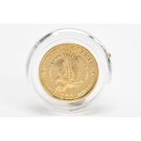 A UNITED STATES OF AMERICA GOLD PROOF STATUE OF LIBERTY CENTENNIAL FIVE DOLLAR COIN 1986W .900, fine