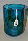 A WHITEFRIARS GLASS VASE, 9700 pattern designed by Geoffrey Baxter in 1969 produced until 1971,