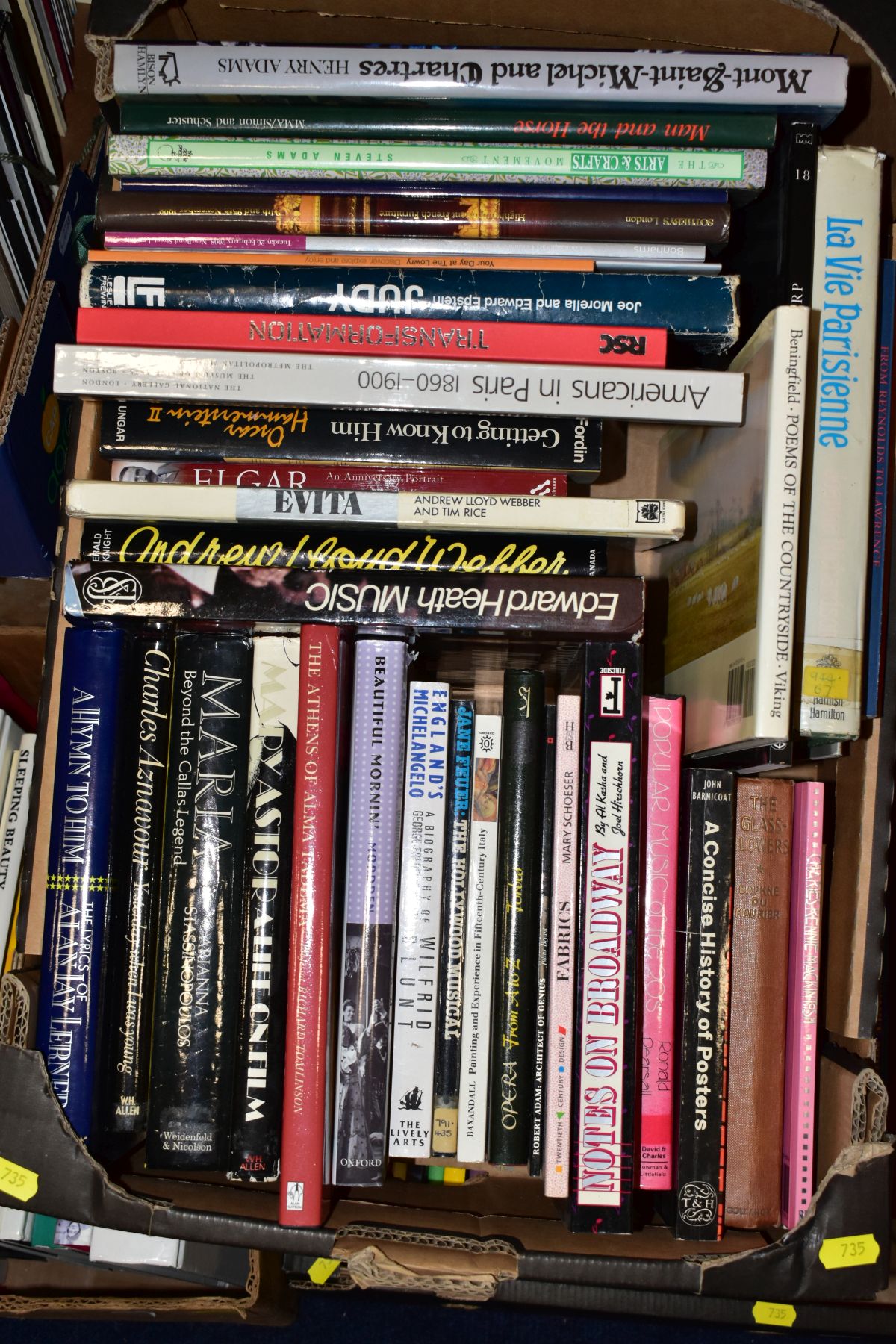 BOOK: THE ARTS, approximately one hundred titles, mostly hardback, in four boxes to include, - Image 4 of 5