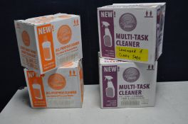 FOUR SEALED BOXES OF AROMA POWER CLEANING FLUIDS