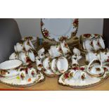 A ROYAL ALBERT OLD COUNTRY ROSES PART DINNER SERVICE AND ORNAMENTAL WARES, comprising ten dinner
