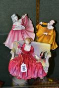 THREE ROYAL DOULTON FIGURES, comprising 'Sweet and Twenty' HN1298, 'Elaine' HN3307 and Pretty Ladies