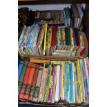 BOOKS, three boxes containing over 125 titles including the modern Children's Library of