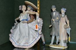 TWO LLADRO FIGURE GROUPS, comprising 'Mexican Dancers' NO5415, sculptor Regino Torrijos, issued