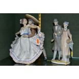 TWO LLADRO FIGURE GROUPS, comprising 'Mexican Dancers' NO5415, sculptor Regino Torrijos, issued