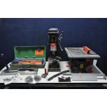 A POWERCRAFT MJ 10205 3b TABLE SAW, a Powercraft PBD-16/500 Pillar Drill, Rubi Professional manual