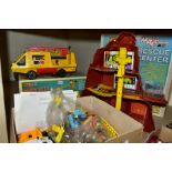 A BOXED MATCHBOX MOBILE ACTION COMMAND RESCUE CENTER, No 200501, playworn condition but appears
