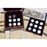 AN UNCOMPLETED SET OF THE ROUTE TO VICTORY COLLECTION to include 17 silver proof five pound coins