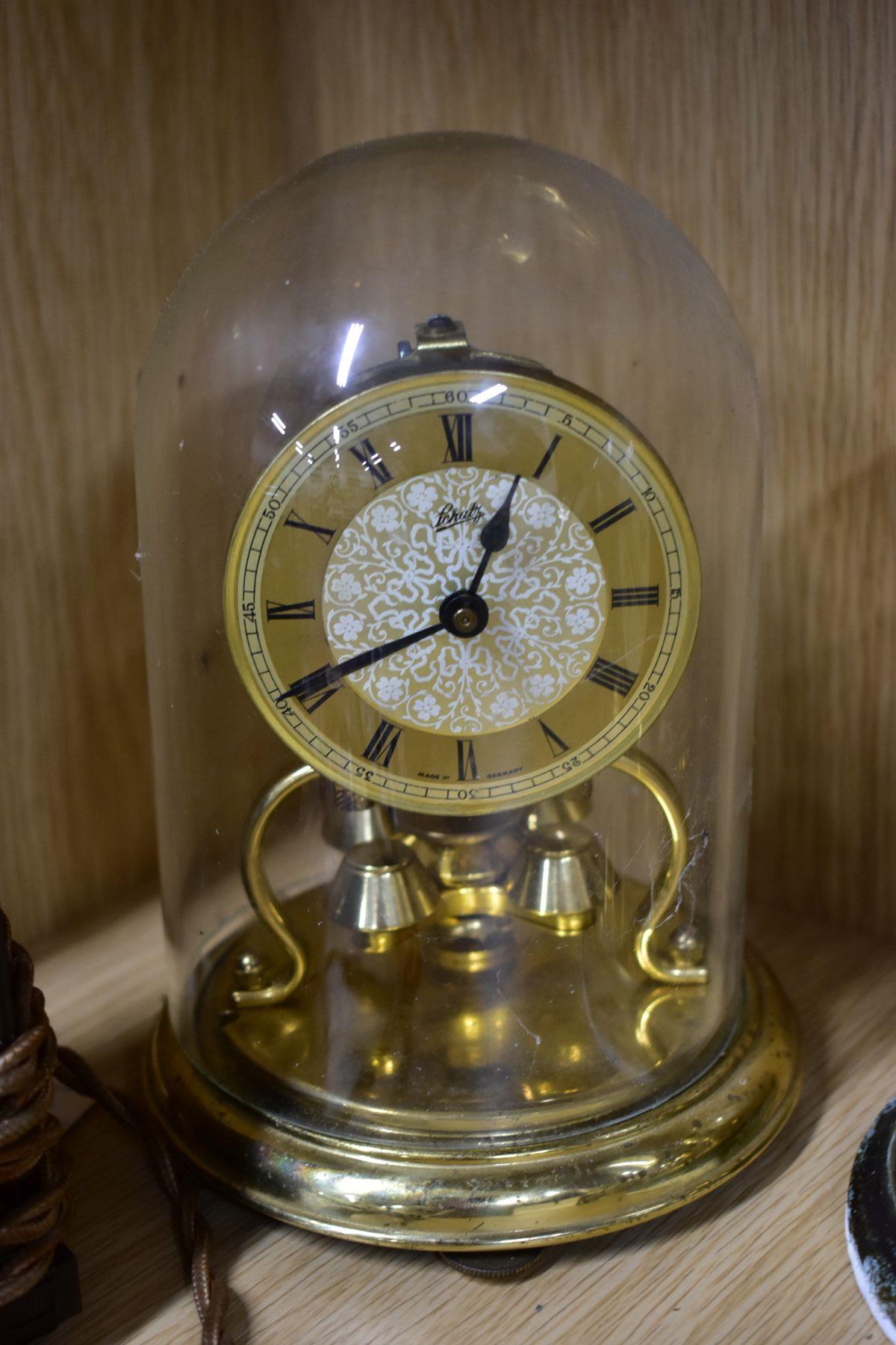 NINETEEN MANTLE AND BEDSIDE CLOCKS, to include four plastic domed rotating pendulum clocks, such - Image 4 of 7