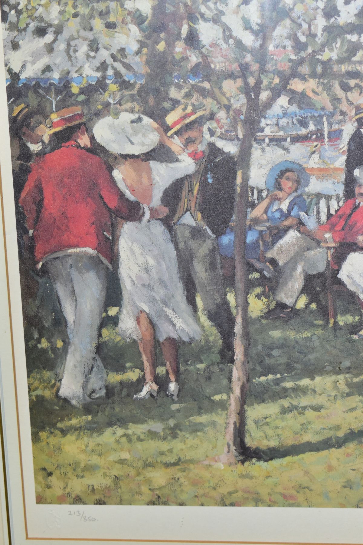 SHERREE VALENTINE DAINES (BRITISH 1959), a limited edition Henley Regatta print 213/850, signed to - Image 4 of 4