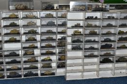 A QUANTITY OF BOXED MAINLY AMER DIECAST GERMAN MILITARY VEHICLES, majority approximately 1/72 scale,