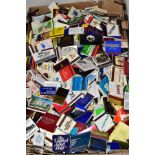 A LARGE QUANTITY OF MATCH BOXES/BOOKS, from around the World, mostly complete