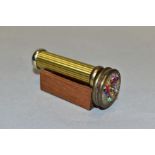 A LATE 20TH CENTURY SHELAGH KOCH KALEIDOSCOPE, the ribbed body engraved with initials and date,