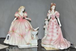TWO LIMITED EDITION COALPORT FIGURINES FROM ENGLISH ROSE COLLECTION, 'English Elegance' 1994 No.