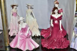 FIVE COALPORT LADIES OF FASHION FIGURES, comprising 'Lorraine' (Masterclass exclusive for the year