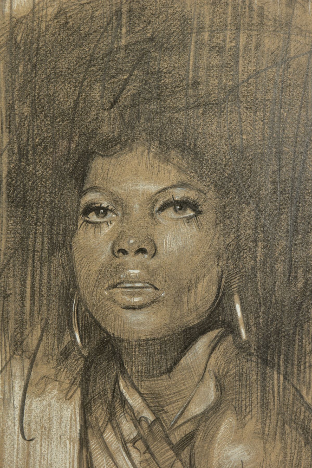 ZINSKY (BRITISH CONTEMPORARY) 'DIANA ROSS/THE SUPREMES', a monochrome portrait of the Motown - Image 3 of 7