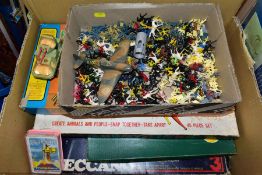 A QUANTITY OF ASSORTED TOYS, to include boxed Meccano Set No.3 (1970's era), boxed Dinky Builder Set