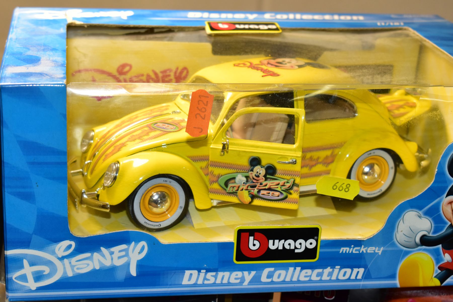 FIVE BOXED MODERN 1/18 SCALE DIECAST MODELS, Burago Disney collection Mickey Mouse Volkswagen - Image 4 of 4