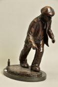 ALEXANDER MILLAR (SCOTTISH 1960) 'PIE EYED BALLET', a limited edition bronze sculpture of a