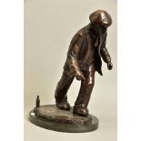 ALEXANDER MILLAR (SCOTTISH 1960) 'PIE EYED BALLET', a limited edition bronze sculpture of a