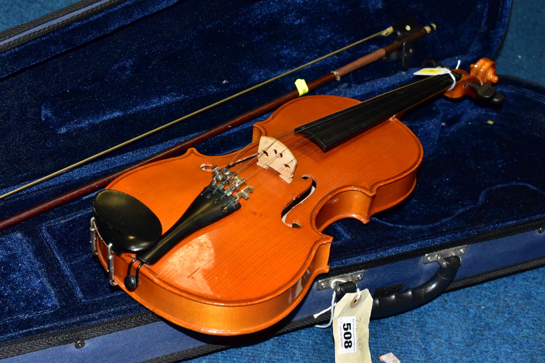 A ¾ LENGTH CHILDS VIOLIN, made in the Peoples Republic of China, total length approximately 52. - Image 5 of 5