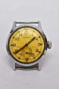 A GENTS 'MOERIS' MILITARY WRISTWATCH, hand wound movement, round dial signed 'Moeris', Arabic