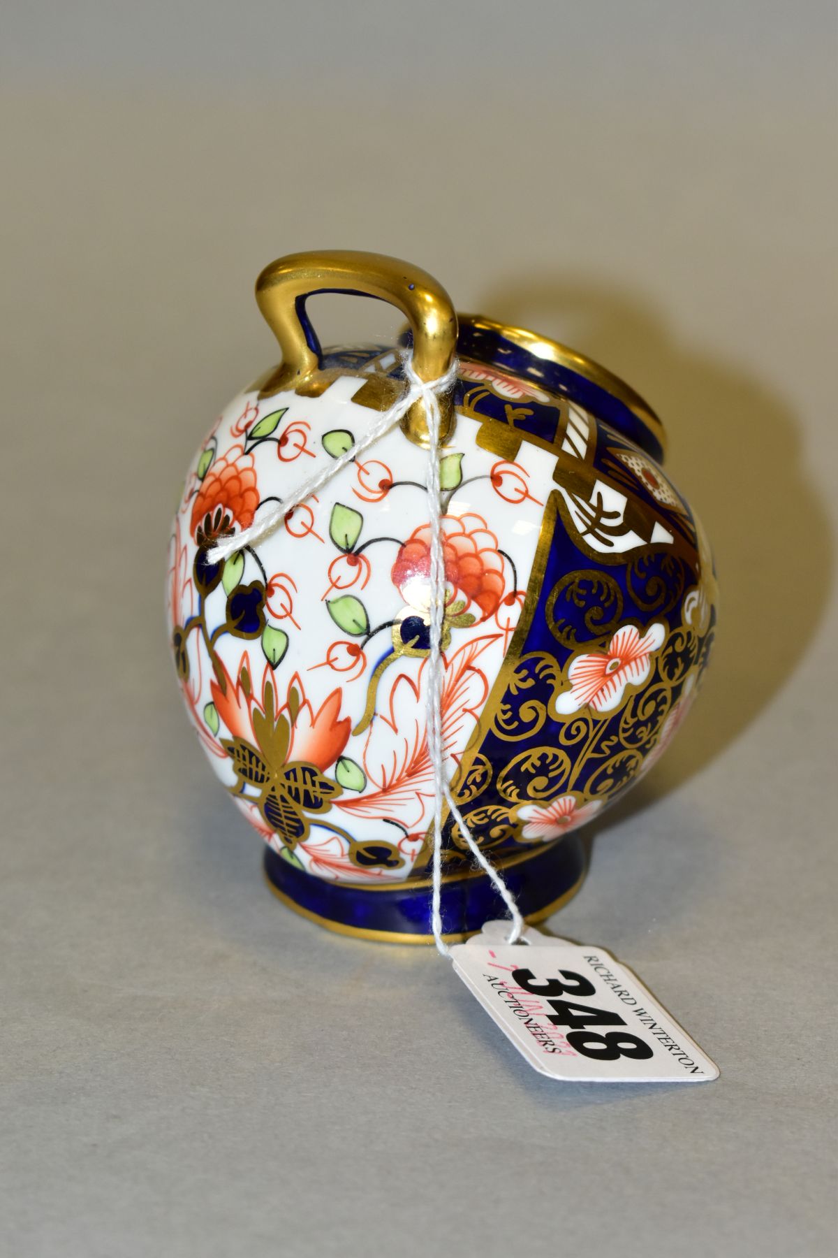 A ROYAL CROWN DERBY IMARI HOD SHAPED VASE, pattern nos 6299/2451, bears date cypher for 1927, - Image 3 of 5