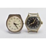 TWO GENTS WRISTWATCHES, the first with a round white dial signed 'Ruhla, Antimagnetic', baton