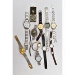 A BOX OF ASSORTED WRISTWATCHES, to include ladies and gent's wristwatches such as a gents Sekonda,