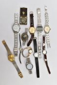 A BOX OF ASSORTED WRISTWATCHES, to include ladies and gent's wristwatches such as a gents Sekonda,