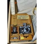 A BRITISH MILITARY VERSION OF A GERMAN ROBOT JUNIOR 35MM FILM CAMERA, adapted for use in aircraft,