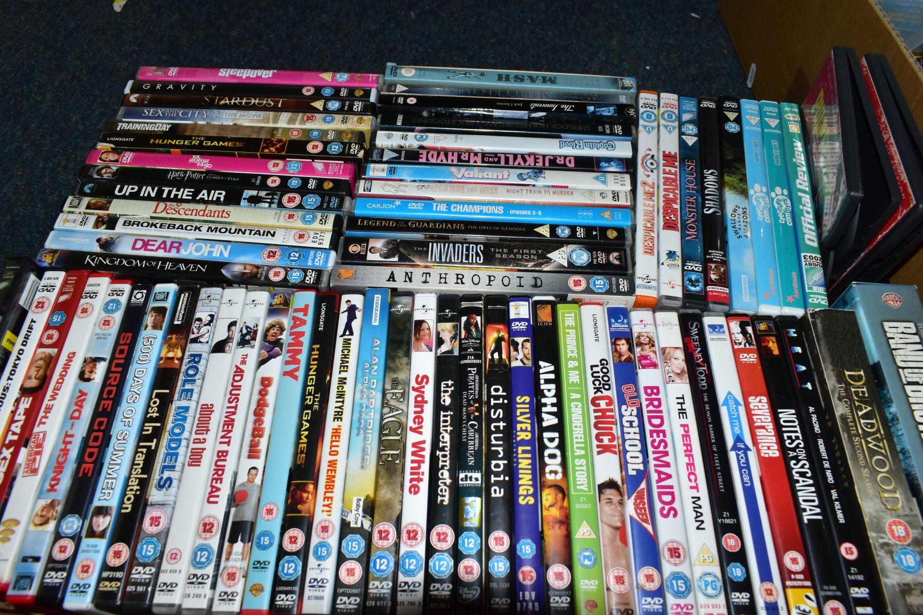 NINE BOXES OF DVD'S, ETC, to include films - Hellboy, Safe House, Hitch, Kings Speech, Black Hawk - Image 8 of 11