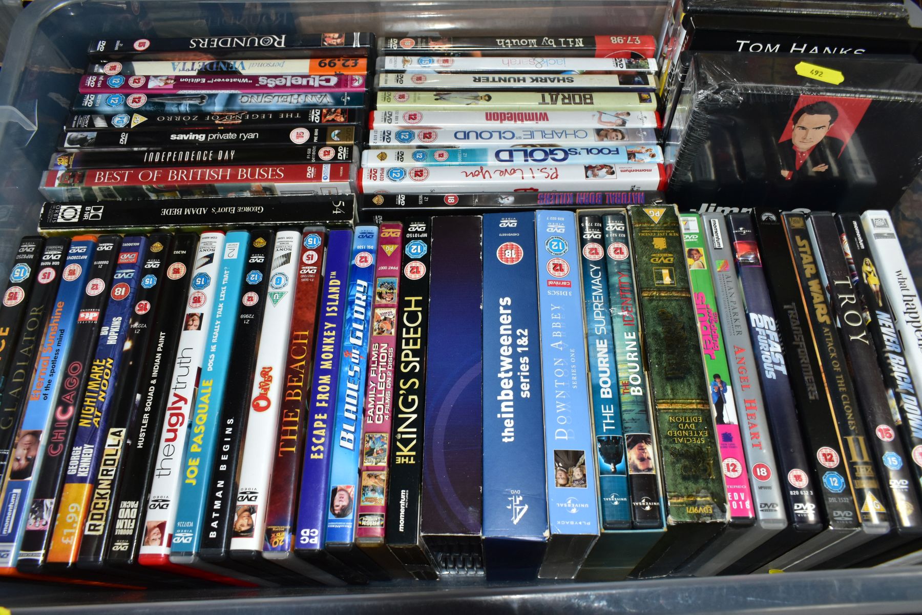 NINE BOXES OF DVD'S, ETC, to include films - Hellboy, Safe House, Hitch, Kings Speech, Black Hawk - Image 6 of 11
