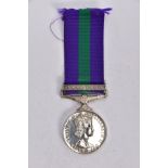 ERII GENERAL SERVICE MEDAL 1918-62 with near East bar named to 4173227 ACI EAG Macey RAF